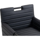 Meridian Aimee Black Vegan Leather Dining Arm Chair IMAGE 7