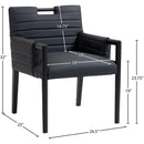  Color_Black -- Meridian Aimee Arm Chair IMAGE 8