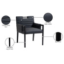 Meridian Aimee Black Vegan Leather Dining Arm Chair IMAGE 9