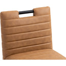  Color_Cognac -- Aimee Cognac Vegan Leather Upholstered Dining Side Chair IMAGE 8