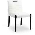  Color_Cream -- Aimee Cream Vegan Leather Upholstered Dining Side Chair IMAGE 1