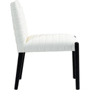  Color_Cream -- Aimee Cream Vegan Leather Upholstered Dining Side Chair IMAGE 4