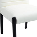  Color_Cream -- Aimee Cream Vegan Leather Upholstered Dining Side Chair IMAGE 7
