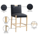  Color_Black -- Meridian Aimee Counter Height Stool IMAGE 10