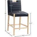  Color_Black -- Meridian Aimee Counter Height Stool IMAGE 9