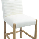  Color_Cream -- Aimee Cream Vegan Leather Upholstered Counter Stool IMAGE 7