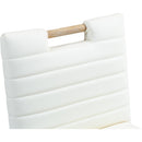  Color_Cream -- Aimee Cream Vegan Leather Upholstered Counter Stool IMAGE 8