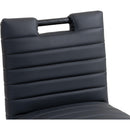 Meridian Aimee Black Vegan Leather Counter Stool IMAGE 8