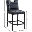  Color_Black -- Meridian Aimee Counter Height Stool IMAGE 9