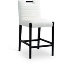  Color_Cream -- Aimee Cream Vegan Leather Upholstered Counter Stool IMAGE 1