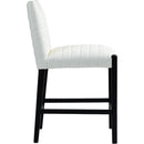  Color_Cream -- Aimee Cream Vegan Leather Upholstered Counter Stool IMAGE 4