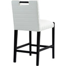  Color_Cream -- Aimee Cream Vegan Leather Upholstered Counter Stool IMAGE 6