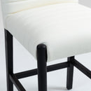  Color_Cream -- Aimee Cream Vegan Leather Upholstered Counter Stool IMAGE 7