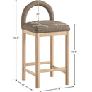  Color_Brown -- Meridian Conrad Counter Height Stool IMAGE 9