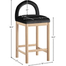  Color_Black -- Meridian Conrad Counter Height Stool IMAGE 8