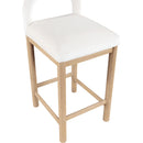  Color_Cream -- Conrad Cream Velvet Upholstered Counter Stool IMAGE 7