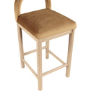  Color_Saddle -- Conrad Saddle Velvet Upholstered Counter Stool IMAGE 7
