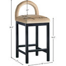  Color_Beige -- Meridian Conrad Counter Height Stool IMAGE 8