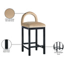  Color_Beige -- Meridian Conrad Counter Height Stool IMAGE 9