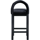 Meridian Conrad Black Velvet Counter Stool IMAGE 5