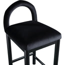  Color_Black -- Conrad Black Velvet Upholstered Counter Stool IMAGE 6