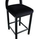 Meridian Conrad Black Velvet Counter Stool IMAGE 7