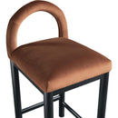  Color_Cognac -- Conrad Cognac Velvet Upholstered Counter Stool IMAGE 6