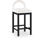  Color_Cream -- Conrad Cream Velvet Upholstered Counter Stool IMAGE 1