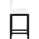  Color_Cream -- Conrad Cream Velvet Upholstered Counter Stool IMAGE 4