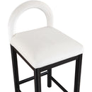  Color_Cream -- Conrad Cream Velvet Upholstered Counter Stool IMAGE 6