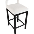  Color_Cream -- Conrad Cream Velvet Upholstered Counter Stool IMAGE 7