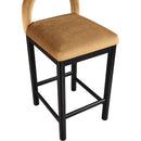  Color_Saddle -- Conrad Saddle Velvet Upholstered Counter Stool IMAGE 7