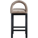  Color_Taupe -- Conrad Taupe Velvet Upholstered Counter Stool IMAGE 5