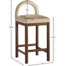  Color_Beige -- Meridian Conrad Counter Height Stool IMAGE 8