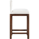  Color_Cream -- Conrad Cream Velvet Upholstered Counter Stool IMAGE 4