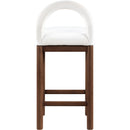 Meridian Conrad Cream Velvet Counter Stool IMAGE 5
