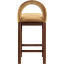  Color_Saddle -- Conrad Saddle Velvet Upholstered Counter Stool IMAGE 5