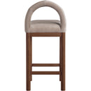  Color_Taupe -- Conrad Taupe Velvet Upholstered Counter Stool IMAGE 5