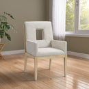  Color_Cream -- Meridian Gwendolyn Arm Chair IMAGE 2