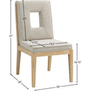  Color_Cream -- Meridian Gwendolyn Dining Chair IMAGE 9