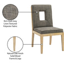  Color_Grey -- Gwendolyn Grey Linen Textured Fabric Upholstered Dining Side Chair IMAGE 10