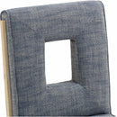  Color_Navy -- Gwendolyn Navy Linen Textured Fabric Upholstered Dining Side Chair IMAGE 8