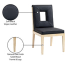 Meridian Gwendolyn Black Vegan Leather Dining Side Chair IMAGE 10