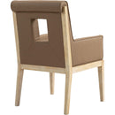  Color_Brown -- Gwendolyn Brown Vegan Leather Upholstered Dining Arm Chair IMAGE 6