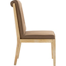  Color_Brown -- Gwendolyn Brown Vegan Leather Upholstered Dining Side Chair IMAGE 4