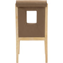  Color_Brown -- Gwendolyn Brown Vegan Leather Upholstered Dining Side Chair IMAGE 5