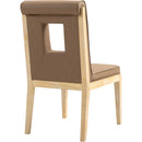  Color_Brown -- Gwendolyn Brown Vegan Leather Upholstered Dining Side Chair IMAGE 6