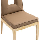 Color_Brown -- Gwendolyn Brown Vegan Leather Upholstered Dining Side Chair IMAGE 7