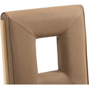  Color_Brown -- Gwendolyn Brown Vegan Leather Upholstered Dining Side Chair IMAGE 8