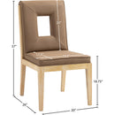  Color_Brown -- Gwendolyn Brown Vegan Leather Upholstered Dining Side Chair IMAGE 9